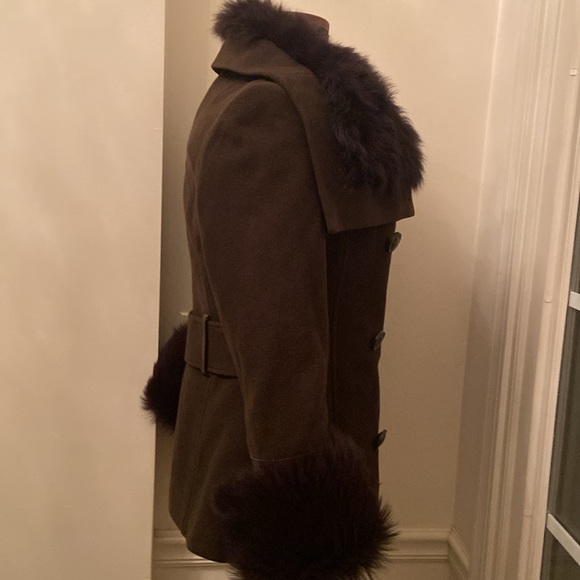Mackage Cashmere Blended & Shearling Coat - Picture 8 of 16
